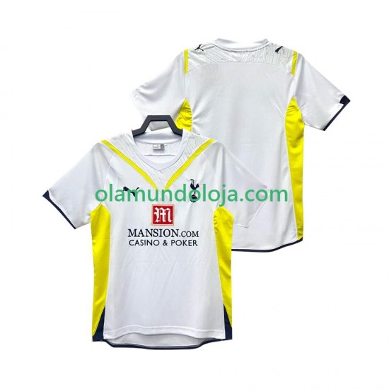 Camisola Tottenham Hotspur 2009 Retro Homem Equipamento Primeiro 2010 Manga Curta